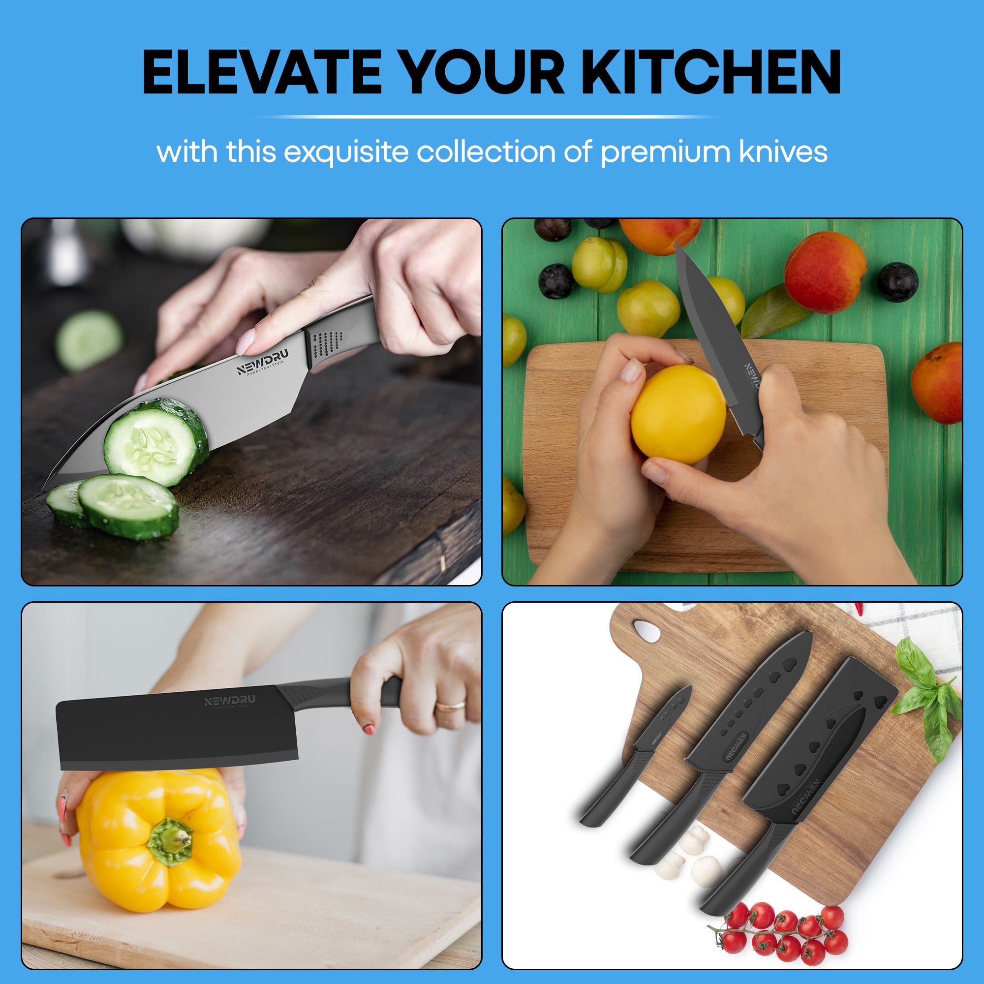 SwiftEdge – 3-in-1 Stainless Steel Knife Set