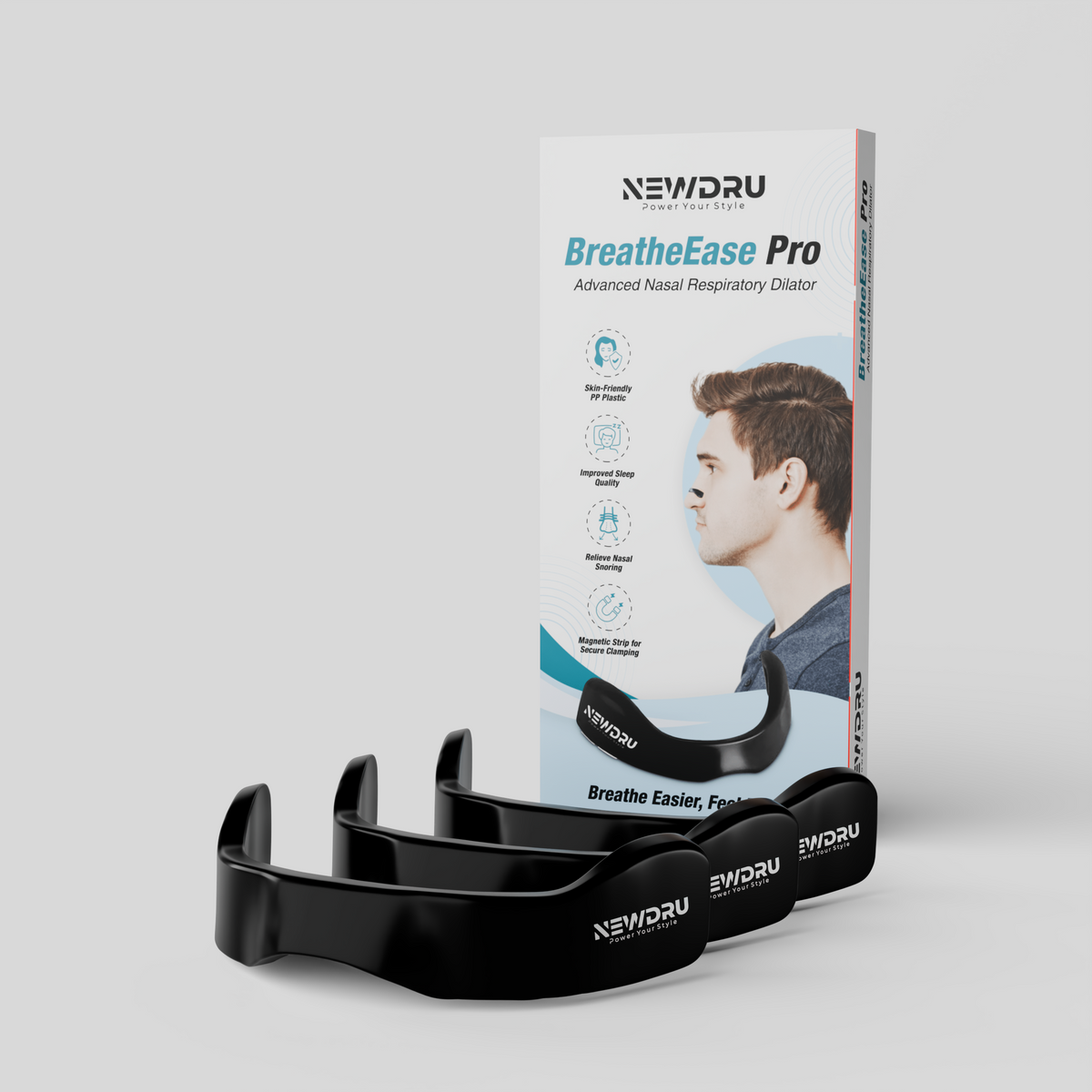 BreatheEase Pro – Comfort-Fit Nasal Respiratory Dilator by NEWDRU