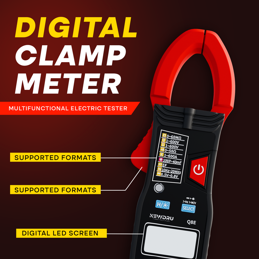 VoltGuard Pro – Digital Clamp Meter Q8E