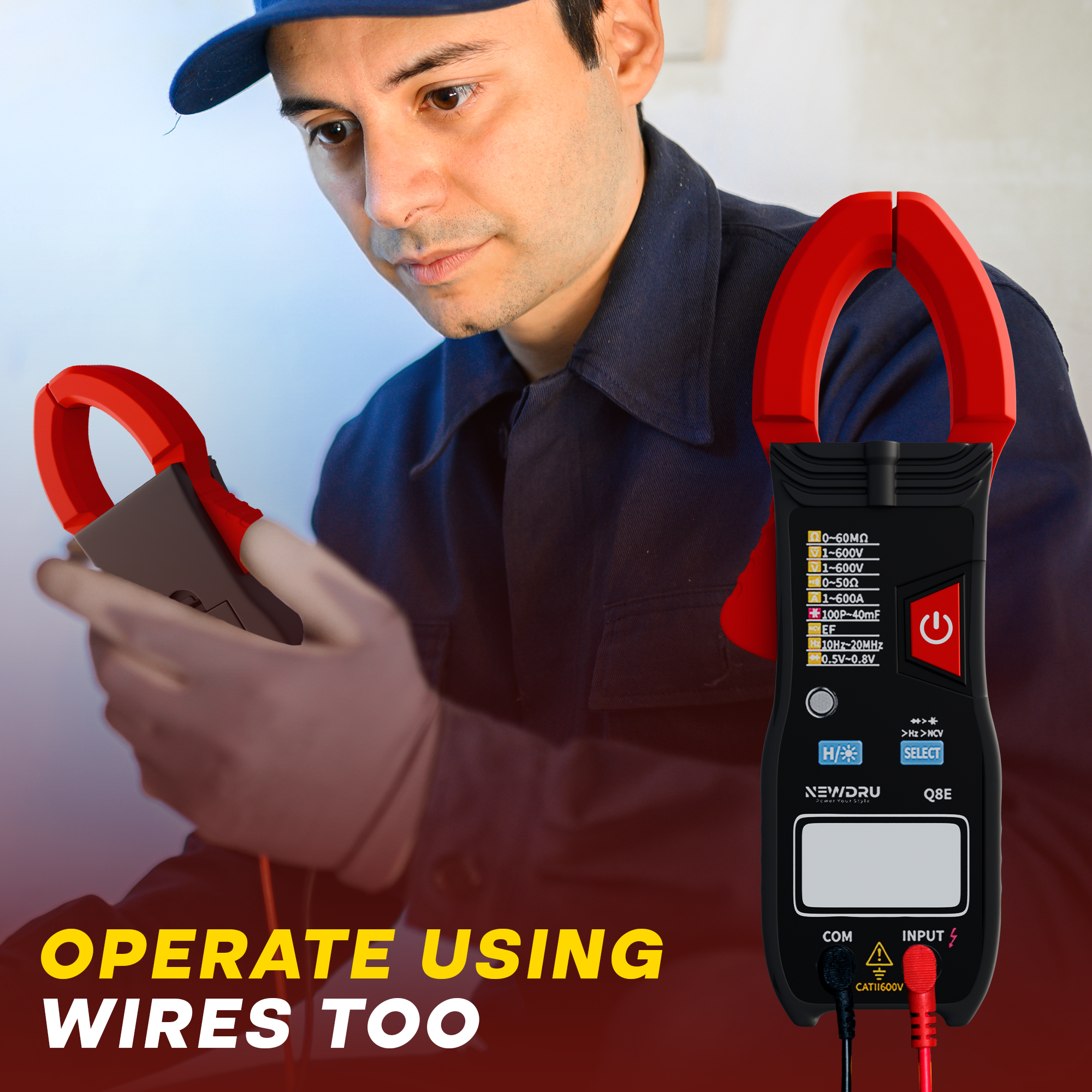 VoltGuard Pro – Digital Clamp Meter Q8E