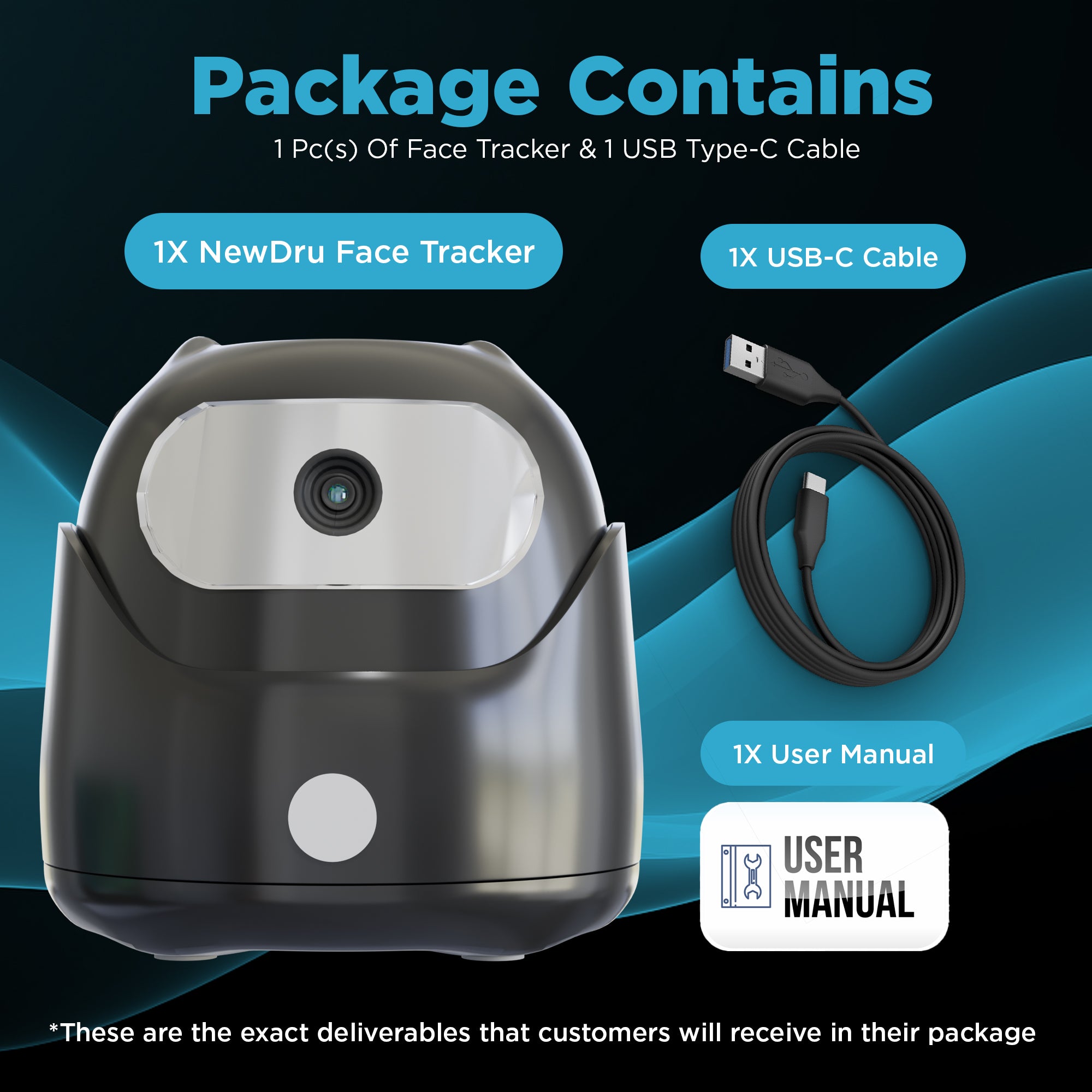 NEWDRU AI Auto Face Tracking Tripod Gimbal