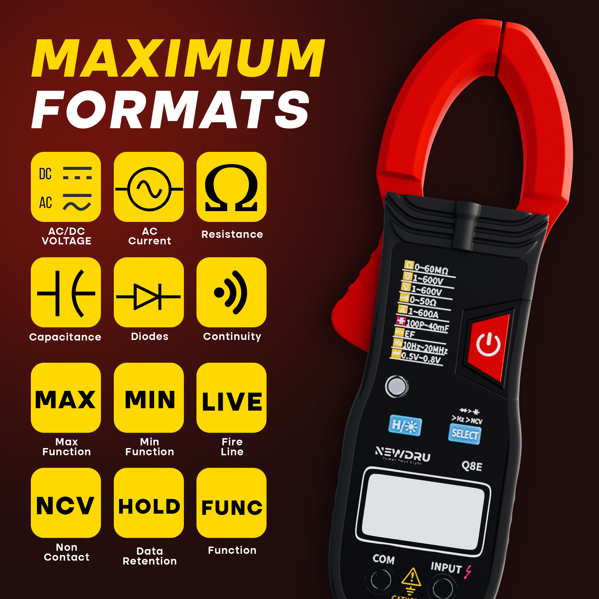 VoltGuard Pro – Digital Clamp Meter Q8E