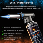 NEWDRU FlameGuard Pro Portable Butane Gas Camping Stove