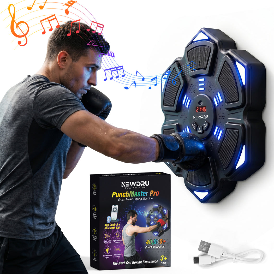 Newdru Music Boxing Machine for Kids & Adults - New Edition