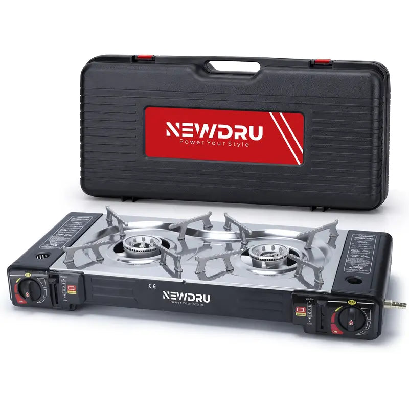 Portable Double Burner Gas Stove