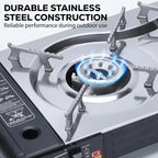 Portable Double Burner Gas Stove