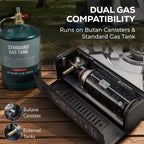 Portable Double Burner Gas Stove