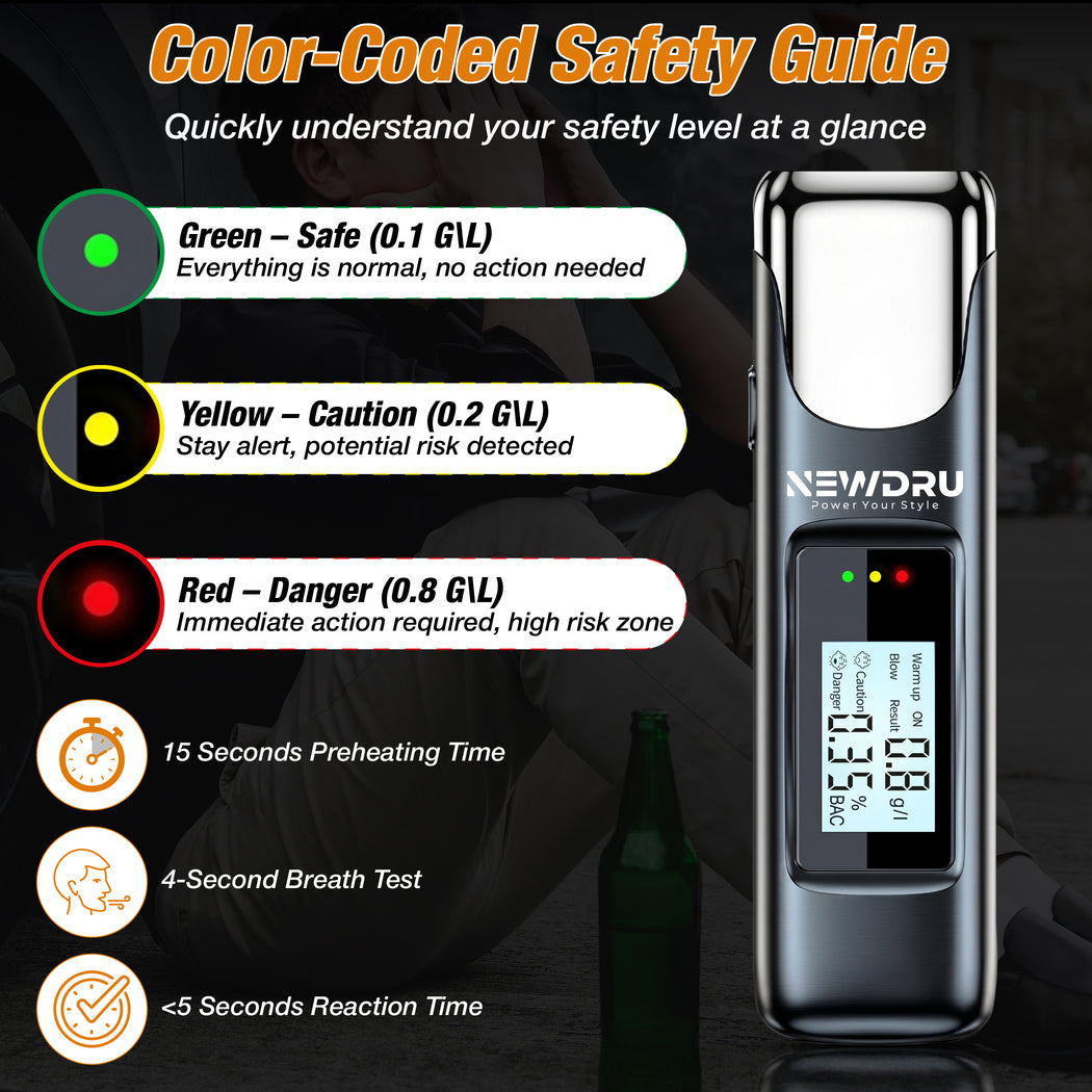 NEWDRU Digital Alcohol Tester Machine