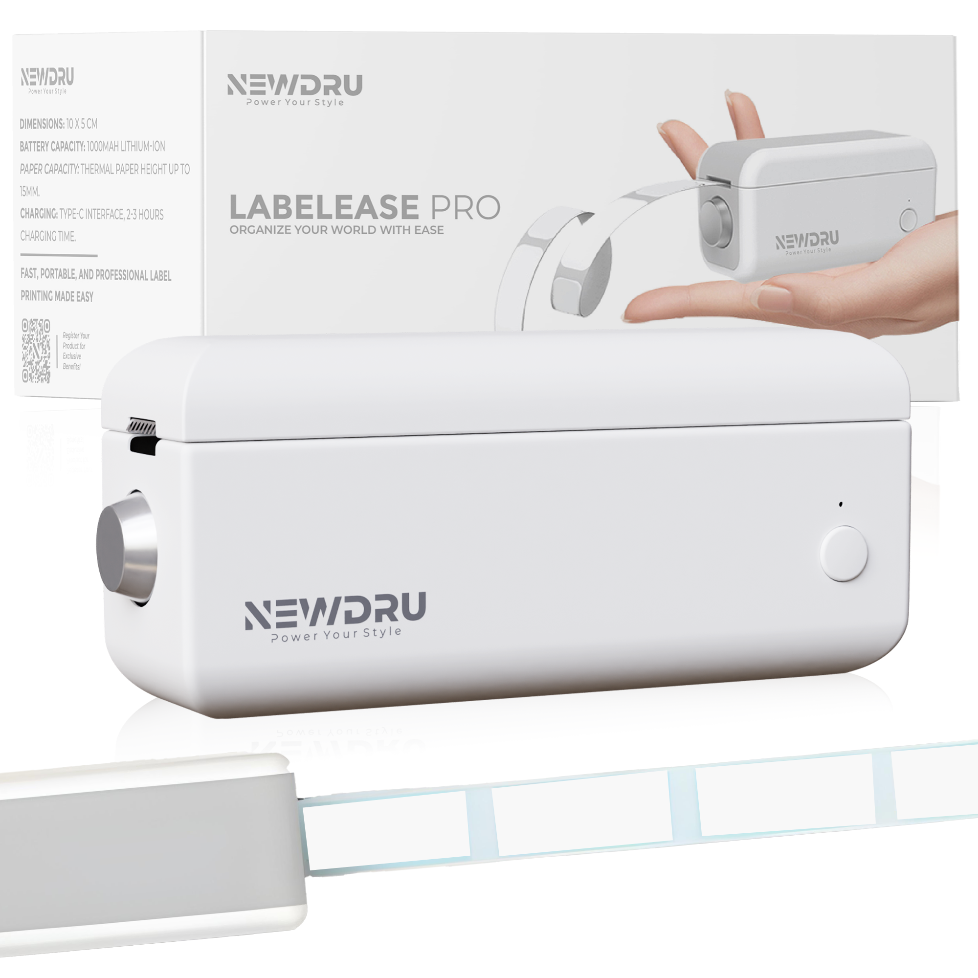 LabelEase Mini Printer – Inkless Thermal Label Printer