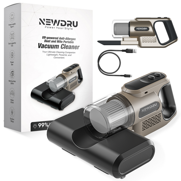 NEWDRU™ UV-Powered Anti-Allergen Portable Vacuum Cleaner