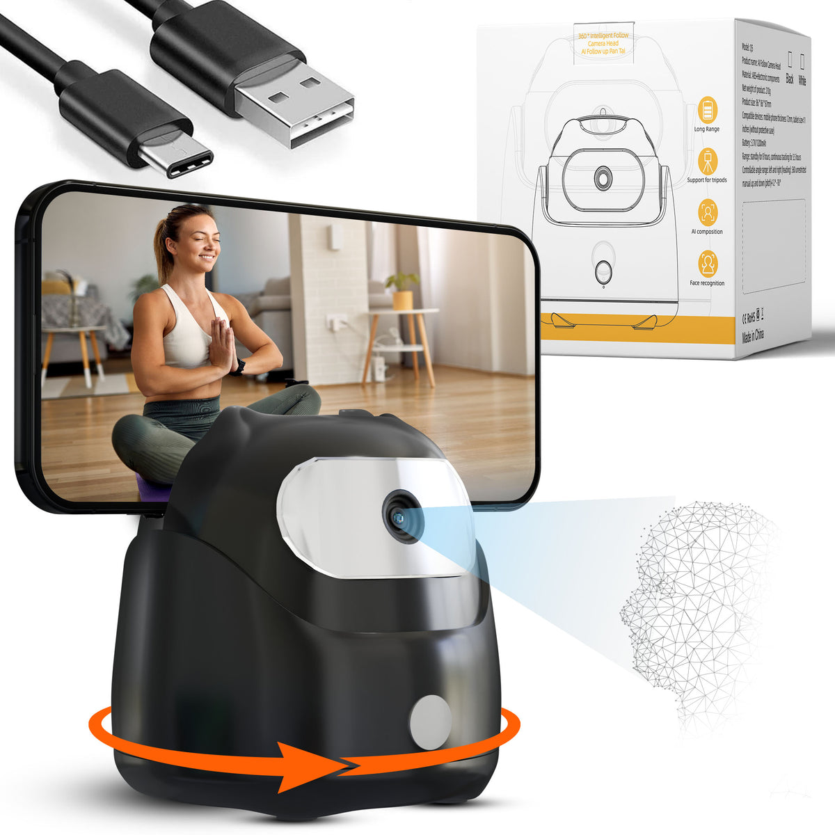 Auto Face Tracking Tripod Gimbal (No App) – NEWDRU