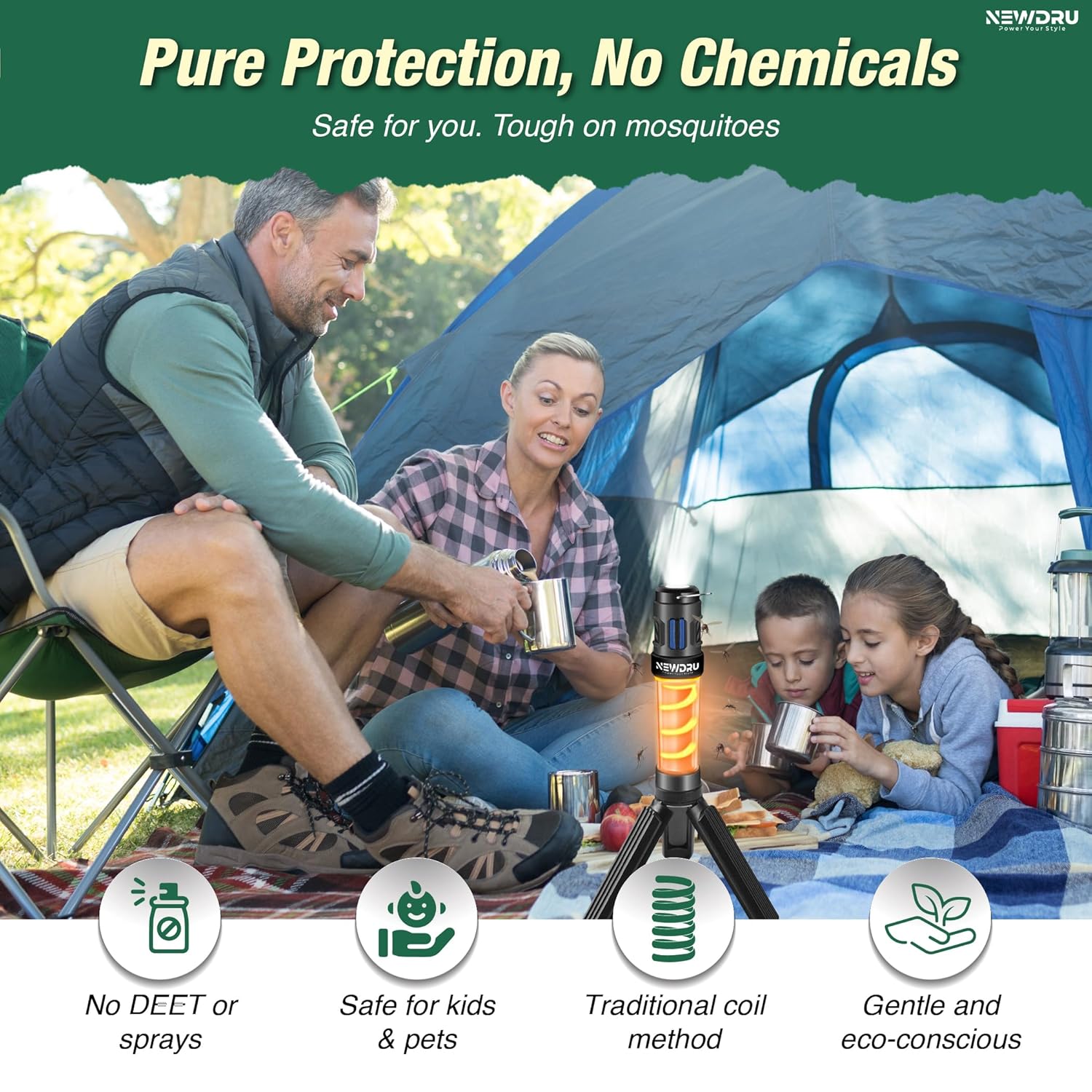 MosqGuard Pro – Camping Light with Coil Chamber