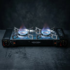 Portable Double Burner Gas Stove
