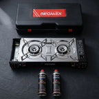 Portable Double Burner Gas Stove