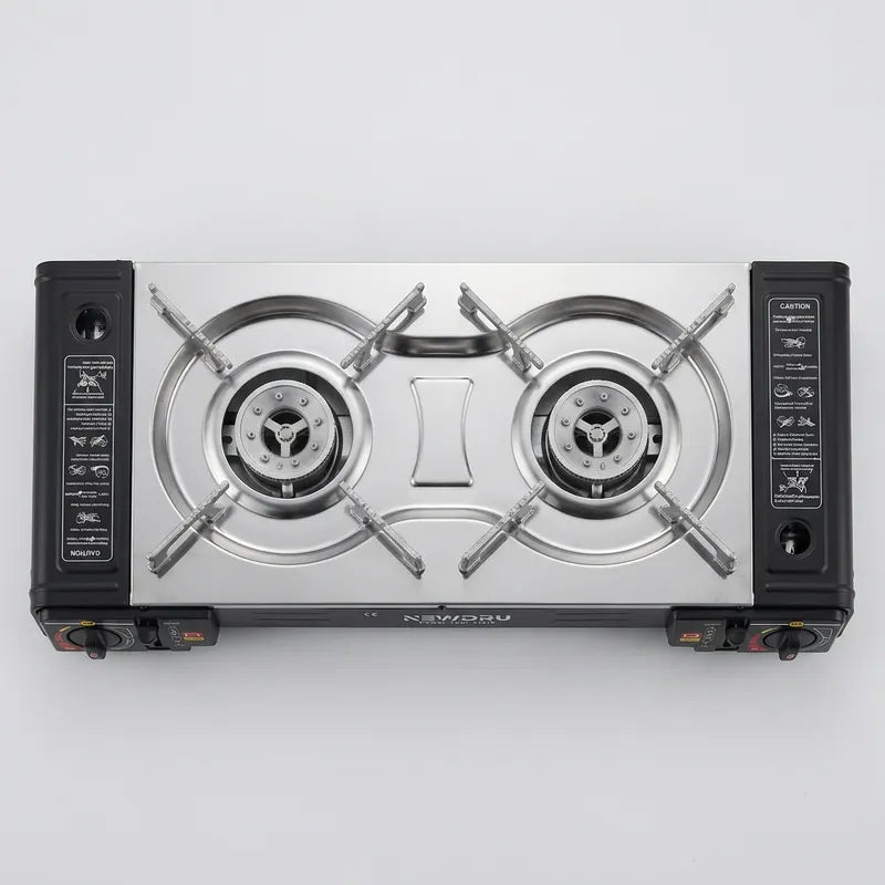 Portable Double Burner Gas Stove