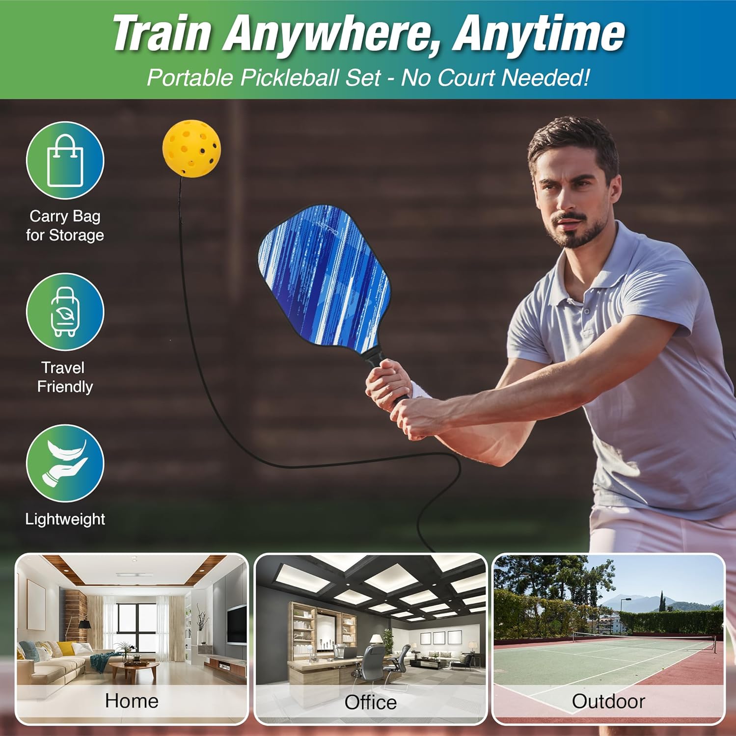 PicklePlay Pro – Pickleball Trainer Set