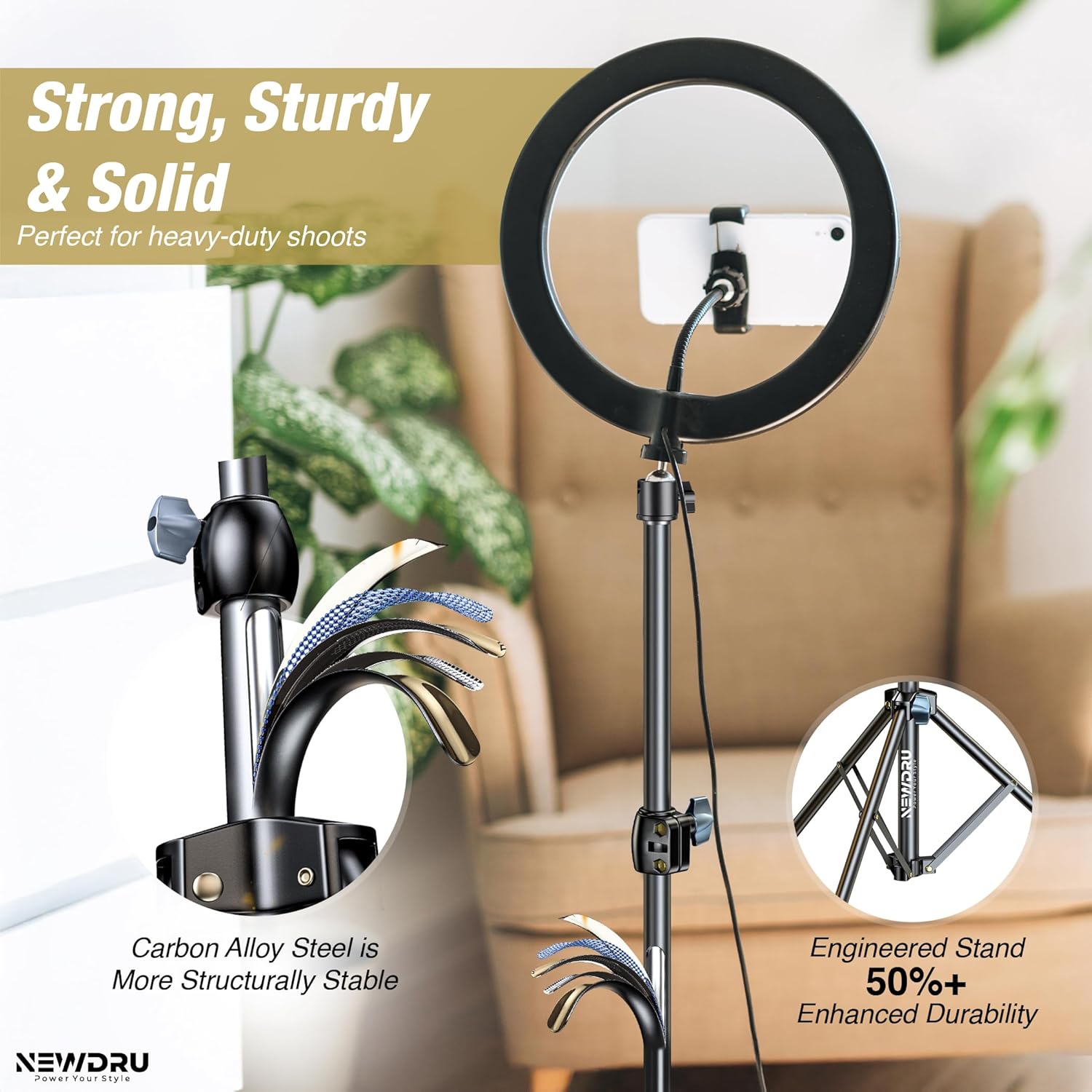 TripGrip Pro – Adjustable & Foldable Tripod Stand