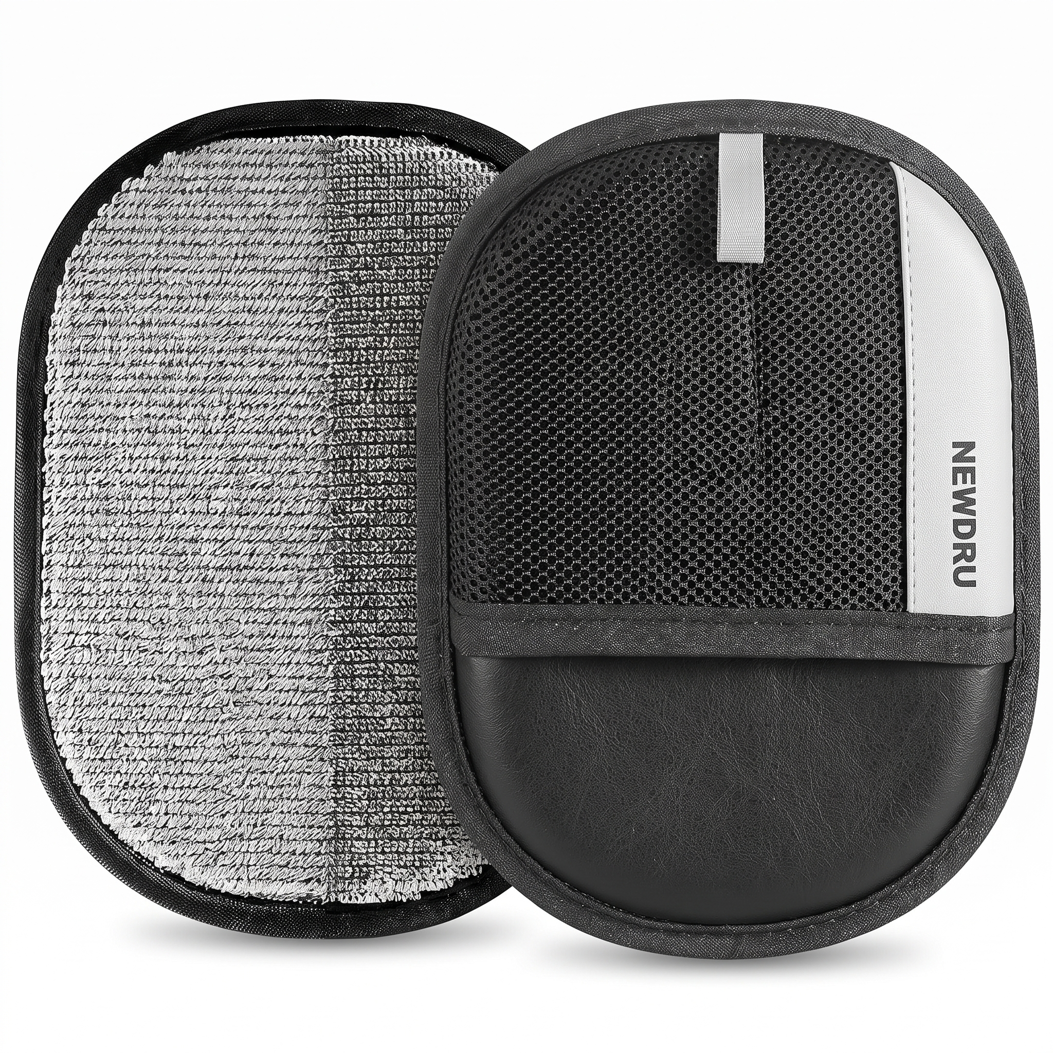 NEWDRU Pet Hair Removal Mitt - both sides