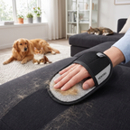 NEWDRU Pet Hair Removal Mitt - cleaning a sofa