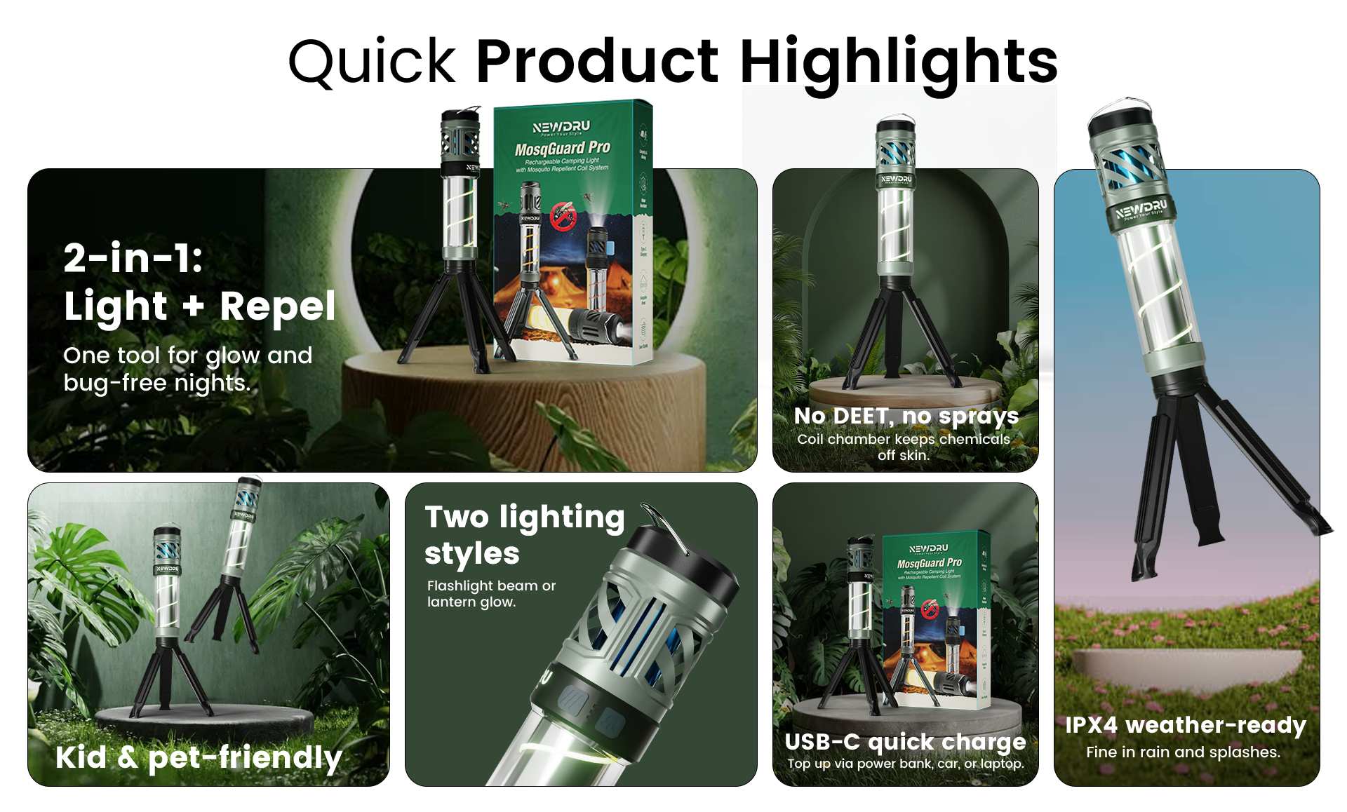 MosqGuard Pro 2-in-1 Lantern and Mosquito Coil Chamber