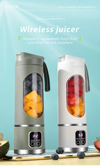 NEWDRU 450ml Portable Wireless Juicer & Blender (Rechargeable)