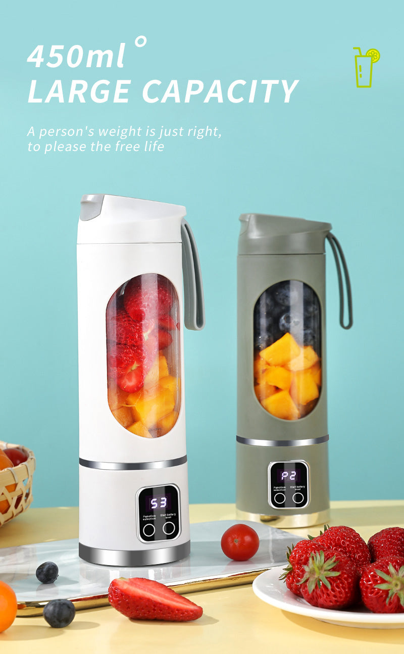 NEWDRU 450ml Portable Wireless Juicer & Blender (Rechargeable)