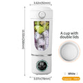 NEWDRU 700ml Portable Juicer with Double Lids – Multi-Speed