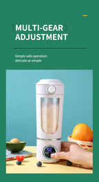 NEWDRU 700ml Portable Juicer with Double Lids – Multi-Speed