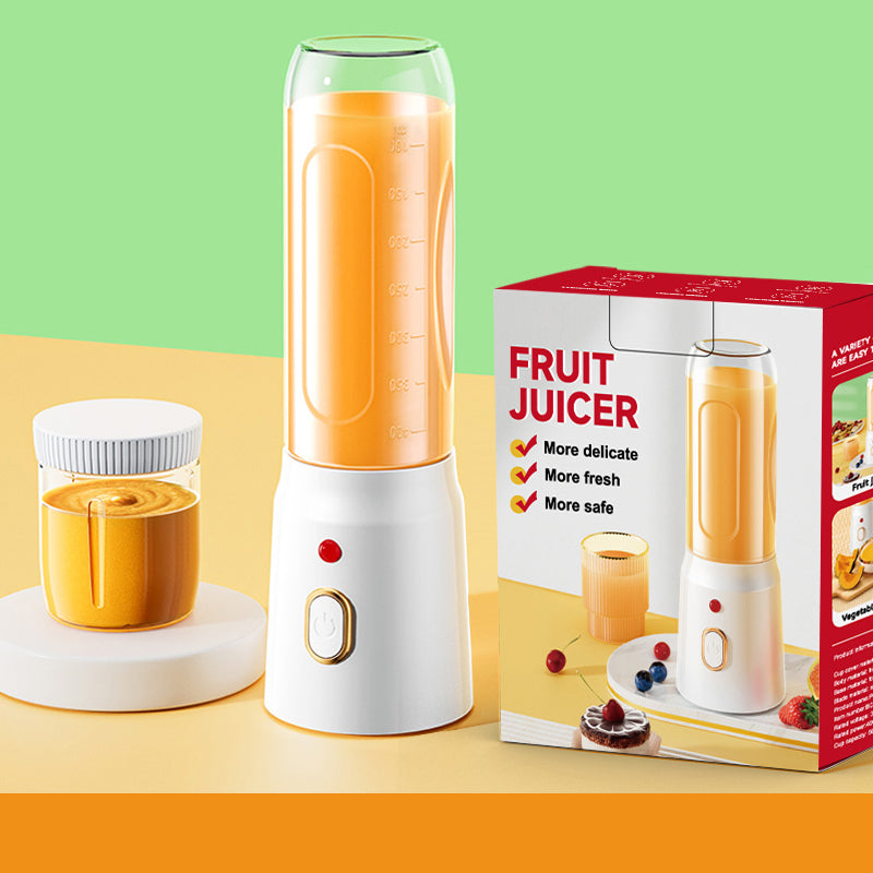 NEWDRU 6-Blade Portable Fruit Juicer with Juice Jars