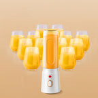 NEWDRU 6-Blade Portable Fruit Juicer with Juice Jars