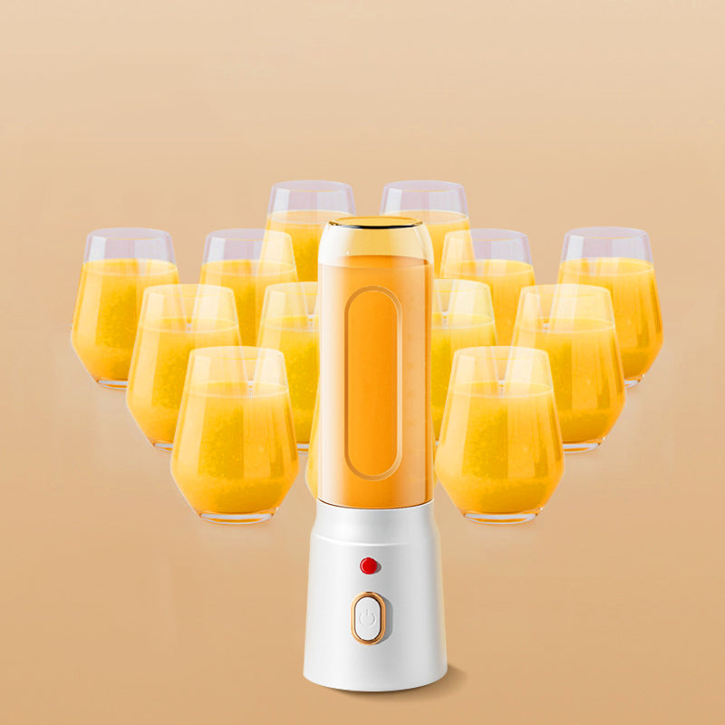 NEWDRU 6-Blade Portable Fruit Juicer with Juice Jars